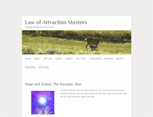 Tablet Screenshot of law-of-attraction-masters.com